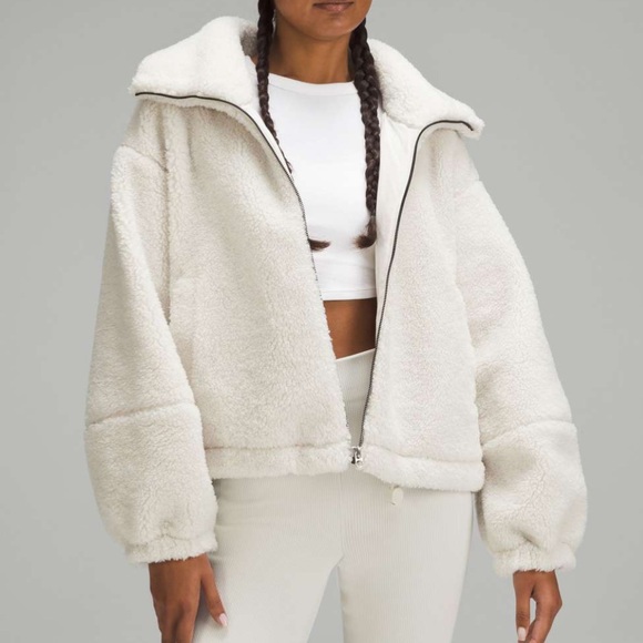 NWT Lululemon Cinchable Fleece Zip-Up